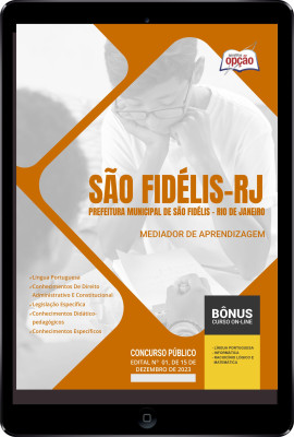 Apostila Prefeitura de São Fidelis - RJ em PDF - Mediador de Aprendizagem 2024