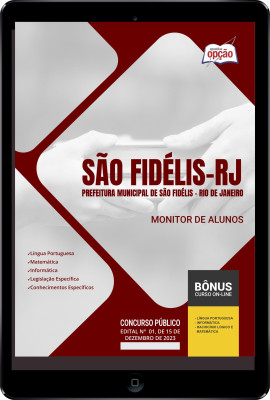 Apostila Prefeitura de São Fidelis - RJ em PDF - Monitor de Alunos 2024
