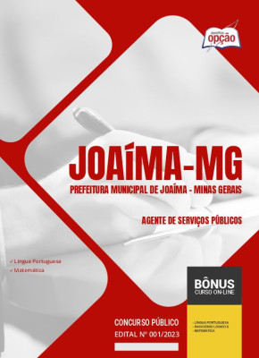 Apostila Prefeitura de Joaíma - MG 2024 Agente de Serviços Públicos