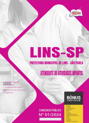 Apostila Prefeitura de Lins - SP em PDF - Atendente de Atividades Infantis 2024