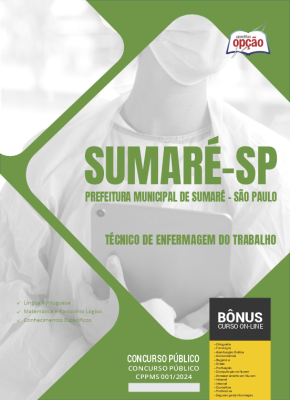 Apostila Prefeitura de Sumaré - SP 2024 - Técnico de Enfermagem do Trabalho