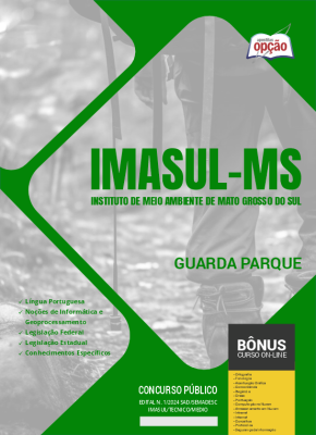 Apostila IMASUL-MS em PDF - Guarda Parque 2024