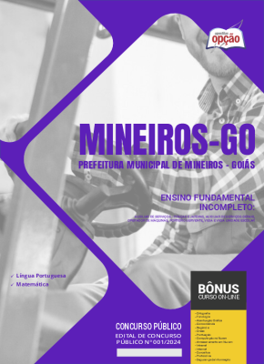 Apostila Prefeitura de Mineiros - GO em PDF - Ensino Fundamental Incompleto 2024