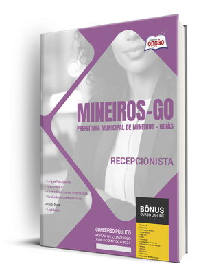 Apostila Prefeitura de Mineiros - GO 2024 - Recepcionista