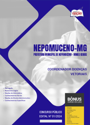 Apostila Prefeitura de Nepomuceno - MG 2024 - Coordenador Doenças Vetoriais