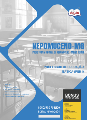 Apostila Prefeitura de Nepomuceno - MG 2024 - Professor de Educação Básica (PEB I)