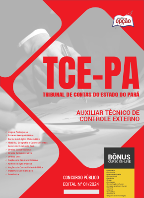 Apostila TCE-PA em PDF - Auxiliar Técnico de Controle Externo 2024