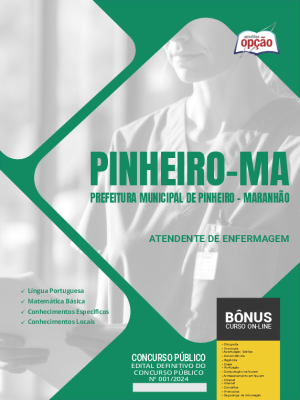 Apostila Prefeitura de Pinheiro - MA 2024 - Atendente de Enfermagem