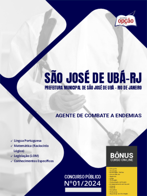 Apostila Prefeitura de São José de Ubá - RJ em PDF - Agente de Combate a Endemias 2024