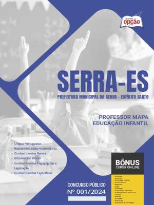 Apostila Prefeitura de Serra - ES em PDF 2024 - Professor MAPA - Educação Infantil