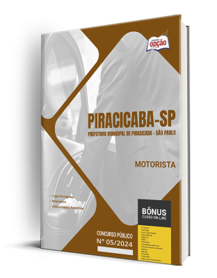 Apostila Prefeitura de Piracicaba - SP 2024 - Motorista