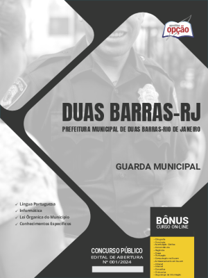 Apostila Prefeitura de Duas Barras - RJ em PDF - Guarda Municipal 2024