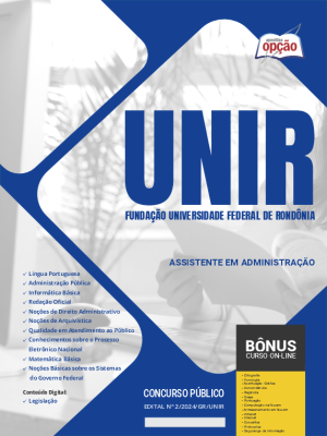 Apostila UNIR 2024 - Assistente em Administração