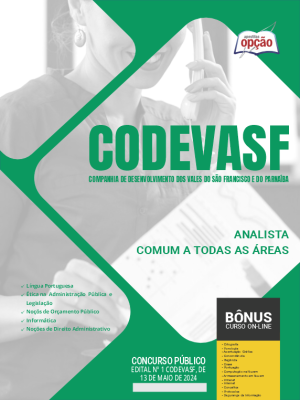 Apostila CODEVASF em PDF - Analista - Comum a Todas as Áreas 2024