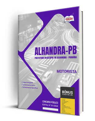 Apostila Prefeitura de Alhandra - PB 2024 - Motorista