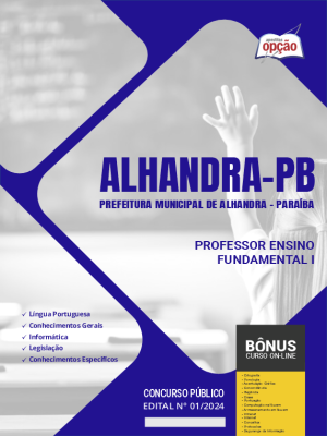 Apostila Prefeitura de Alhandra - PB 2024 - Professor Ensino Fundamental I