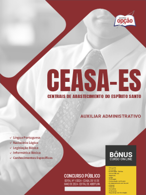 Apostila CEASA-ES 2024 - Auxiliar Administrativo