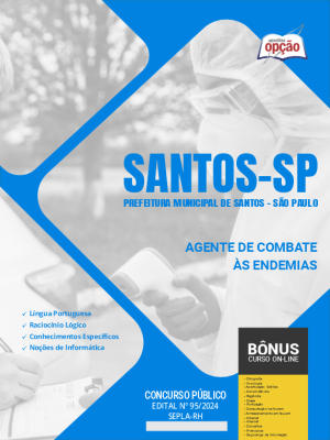 Apostila Prefeitura de Santos - SP 2024 - Agente de Combate às Endemias
