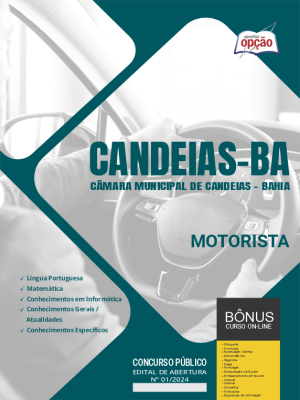 Apostila Câmara de Candeias - BA em PDF - Motorista 2024