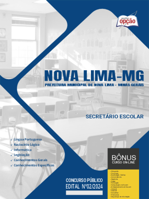 Apostila Prefeitura de Nova Lima - MG em PDF - Secretário Escolar 2024