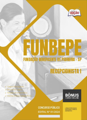 Apostila FUNBEPE - SP em PDF - Recepcionista I 2024