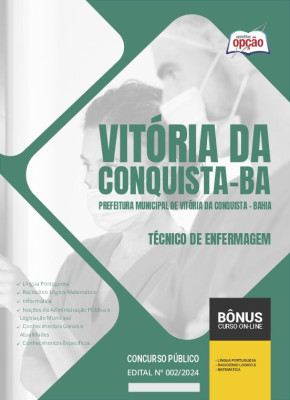 Apostila Prefeitura de Vitória da Conquista - BA em PDF - Técnico de Enfermagem 2024
