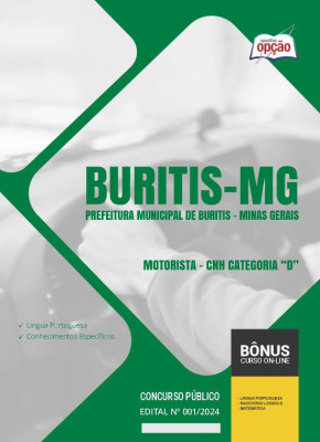 Apostila Prefeitura de Buritis - MG em PDF - Motorista - CNH Categoria D 2024