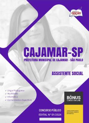 Apostila Prefeitura de Cajamar - SP 2024 - Assistente Social
