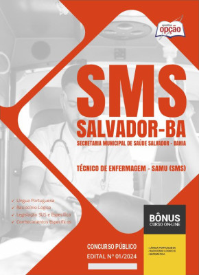 Apostila SMS Salvador em PDF - Técnico de Enfermagem - SAMU (SMS) 2024