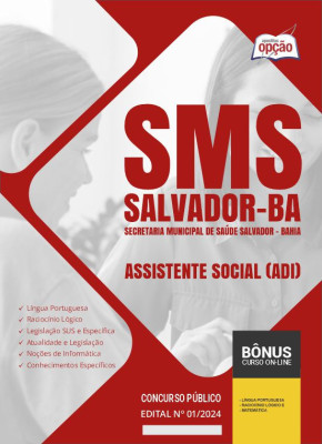 Apostila SMS Salvador em PDF - Assistente Social (ADI) 2024