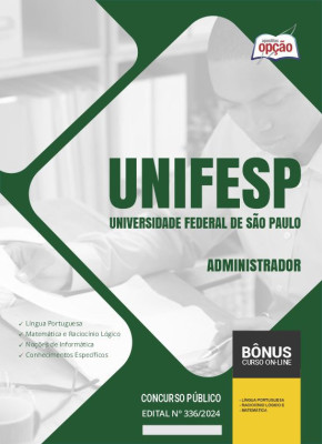 Apostila UNIFESP em PDF - Administrador 2024