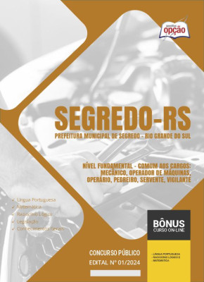 Apostila Prefeitura de Segredo - RS 2024 - Nível Fundamental