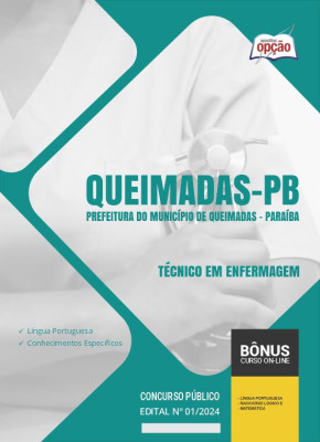 Apostila Prefeitura de Queimadas - PB em PDF - Técnico em Enfermagem 2024
