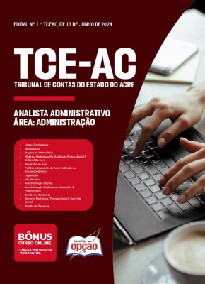 Apostila TCE-AC em PDF - Analista Administrativo – Área: Administração (Cargo 1) 2024