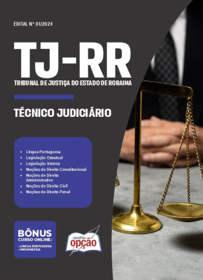 Apostila TJ-RR em PDF - Técnico Judiciário 2024