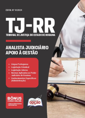 Apostila TJ-RR 2024 - Analista Judiciário - Apoio à Gestão