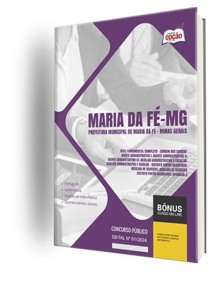 Apostila Prefeitura de Maria da Fé - MG 2024 - Nível Fundamental Completo