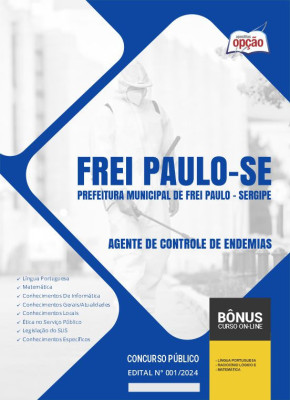Apostila Prefeitura de Frei Paulo - SE em PDF - Agente de Controle de Endemias 2024