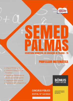 Apostila SEMED Palmas - TO em PDF - Professor Matemática 2024