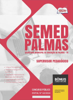 Apostila SEMED Palmas - TO em PDF - Supervisor Pedagógico 2024