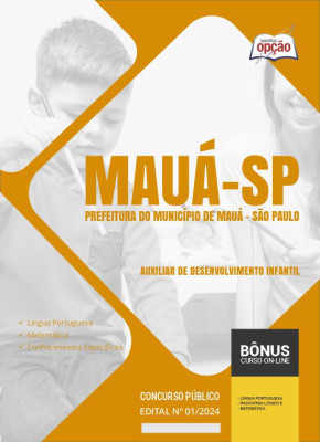 Apostila Prefeitura de Mauá - SP em PDF - Auxiliar de Desenvolvimento Infantil 2024