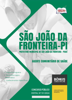 Apostila Prefeitura de São João da Fronteira - PI 2024 - Agente Comunitário de Saúde