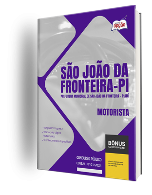 Apostila Prefeitura de São João da Fronteira - PI 2024 - Motorista