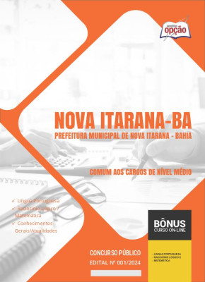 Apostila Prefeitura de Nova Itarana - BA 2024 - Comum aos Cargos de Nível Médio