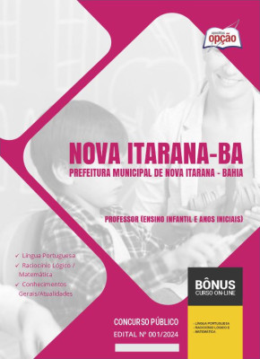Apostila Prefeitura de Nova Itarana - BA em PDF - Professor (Ensino Infantil e Anos Iniciais) 2024