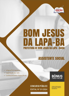 Apostila Prefeitura de Bom Jesus da Lapa - BA 2024 - Assistente Social