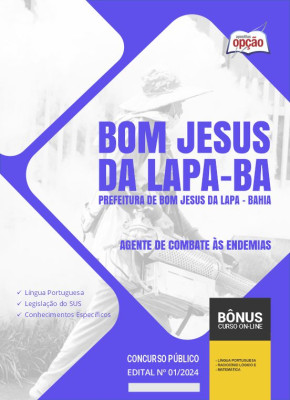 Apostila Prefeitura de Bom Jesus da Lapa - BA 2024 - Agente de Combate às Endemias