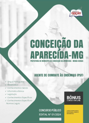 Apostila Prefeitura de Conceição da Aparecida - MG 2024 - Agente de Combate às Endemias (PSF)