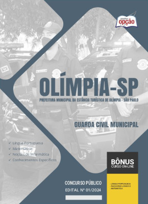 Apostila Prefeitura de Olímpia - SP em PDF - Guarda Civil Municipal 2024