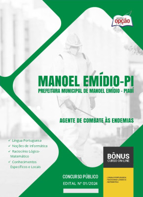 Apostila Prefeitura de Manoel Emídio - PI 2024 - Agente de Combate a Endemias